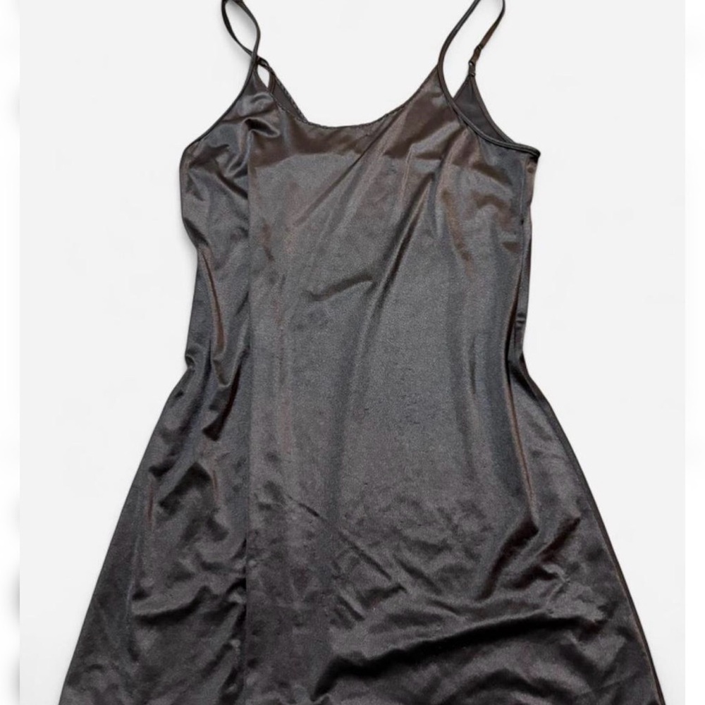 Bali Black Satin Chemise